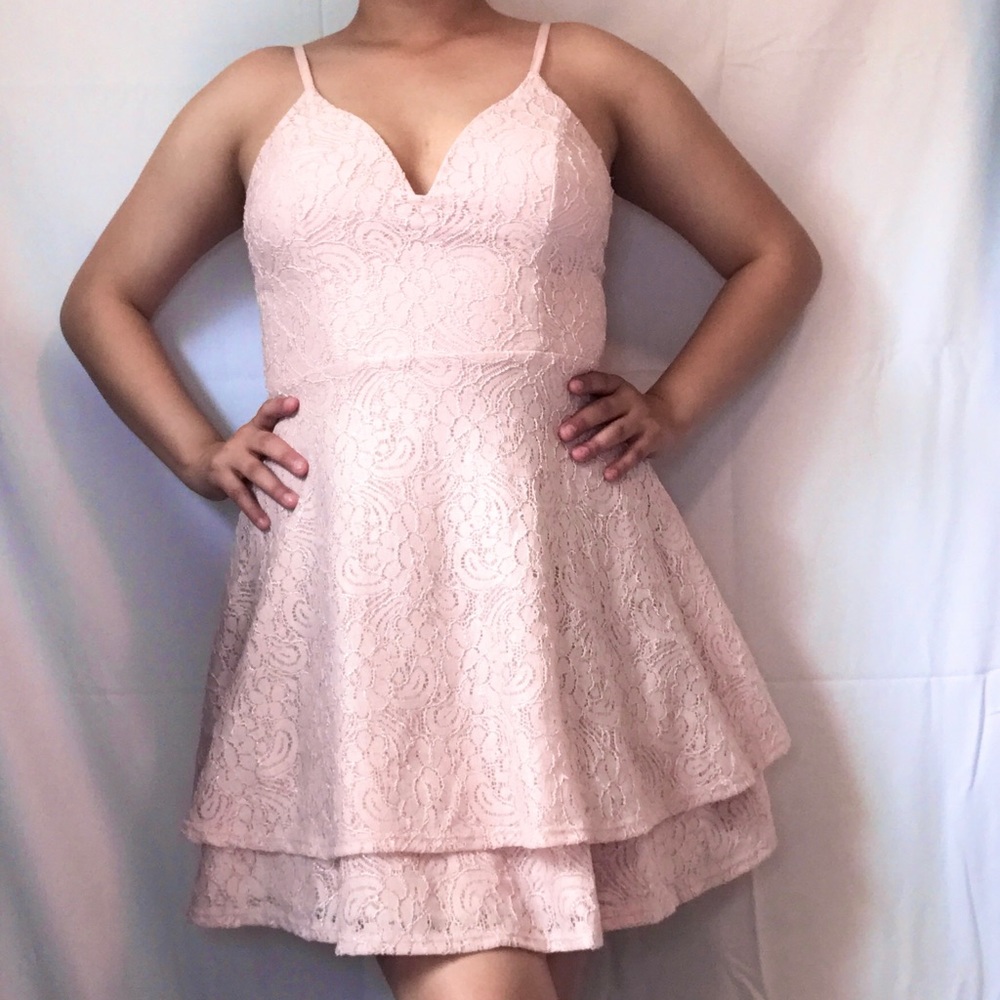Baby pink dress